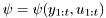 $\psi=\psi(y_{1:t},u_{1:t})$